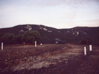 Jack Marling 1981 11 Slide 13 Tray 12  11/81 Piers on lower road looking up to where observatory will be